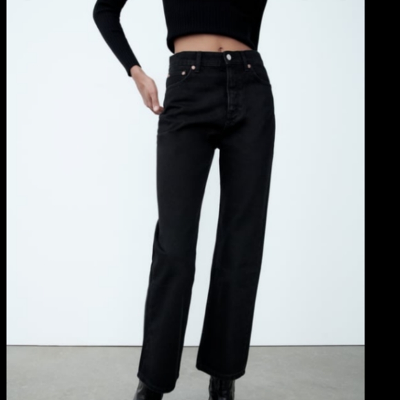 High rise straight leg jeans - Picture 2 of 4